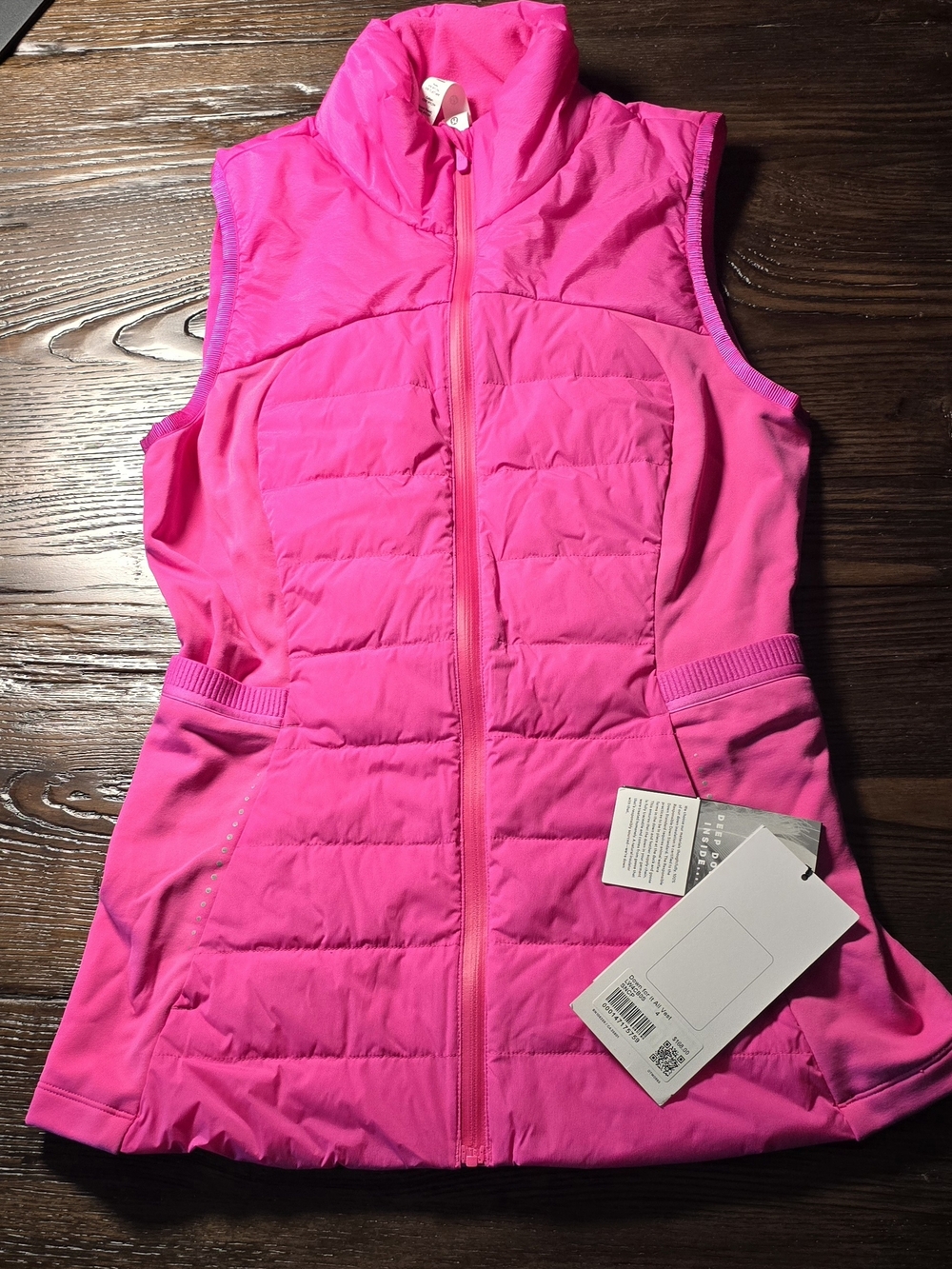 New Lululemon Women's Hot Pink Down For It All Vest